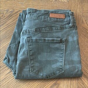 Olive Camo High Rise Skinny Jeans